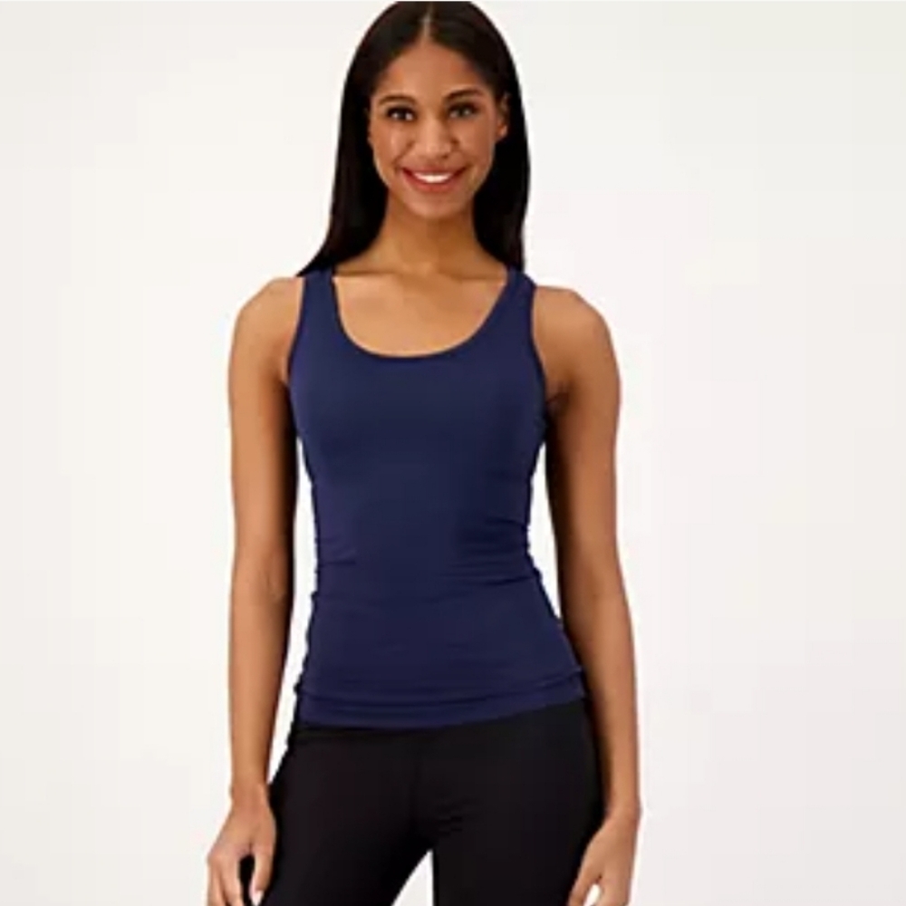 Tommie Copper Women's Lower Back Support Tank, DARK NAVY Size Medium NWT!